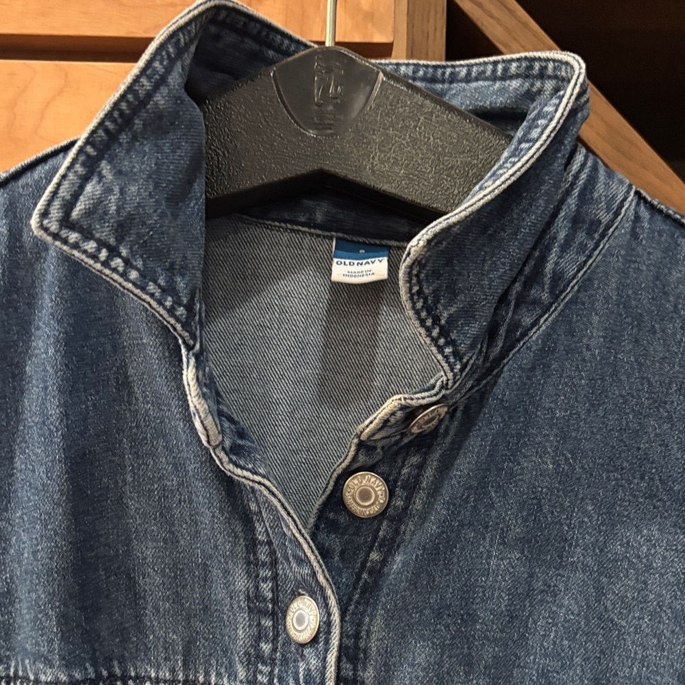 Old Navy Dark Blue Denim Jacket - Picture 3 of 9